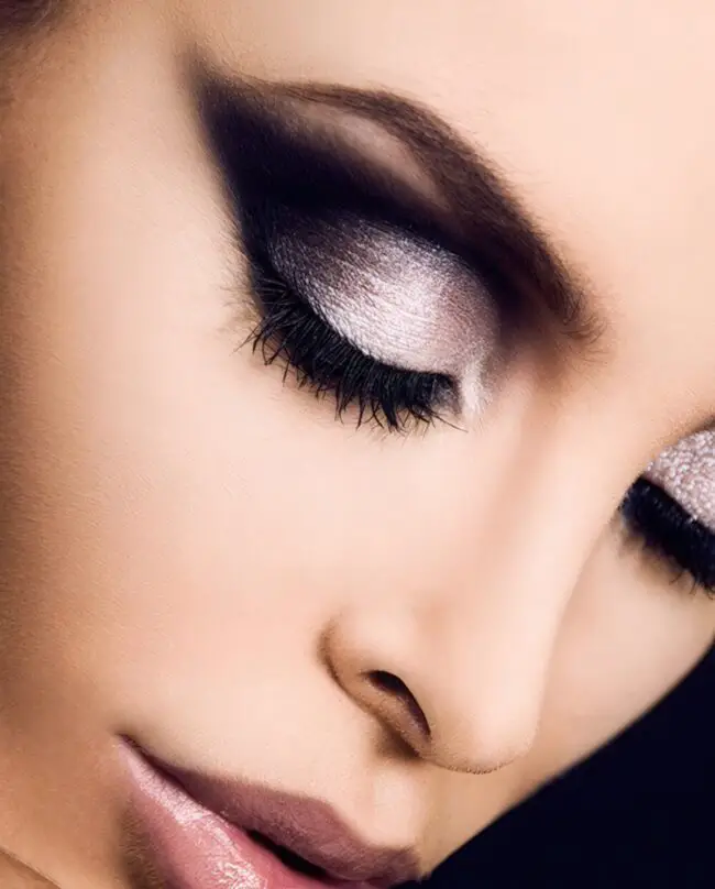 Enchanting Silver Smoky Eye Makeup