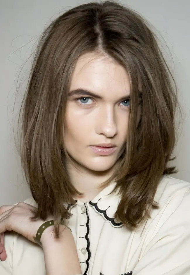 Rich Brown Bob with Soft Highlights