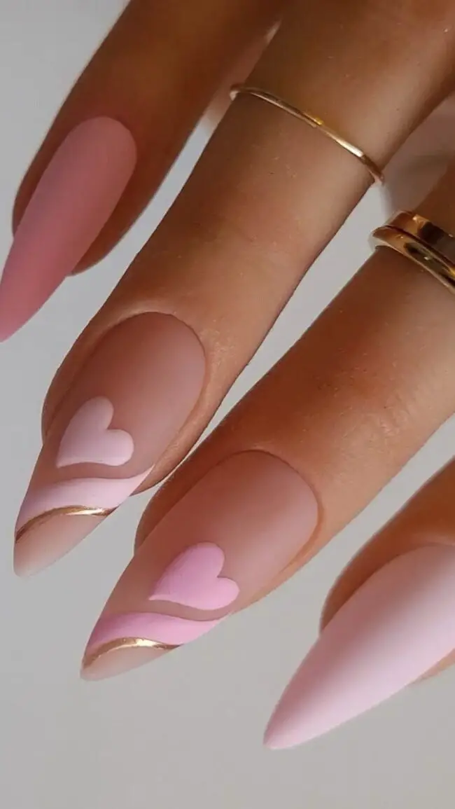 Almond-Shaped Pink Passion Design