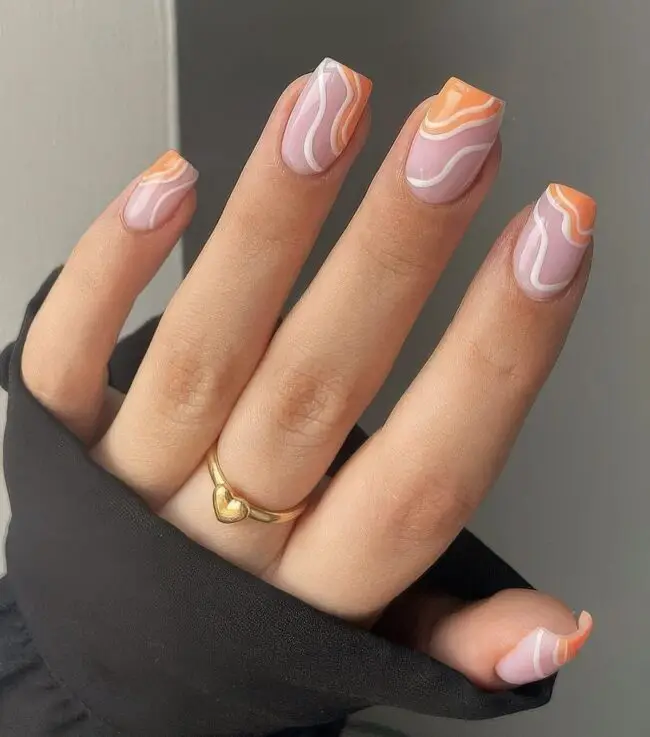 Peach Lavender Delight