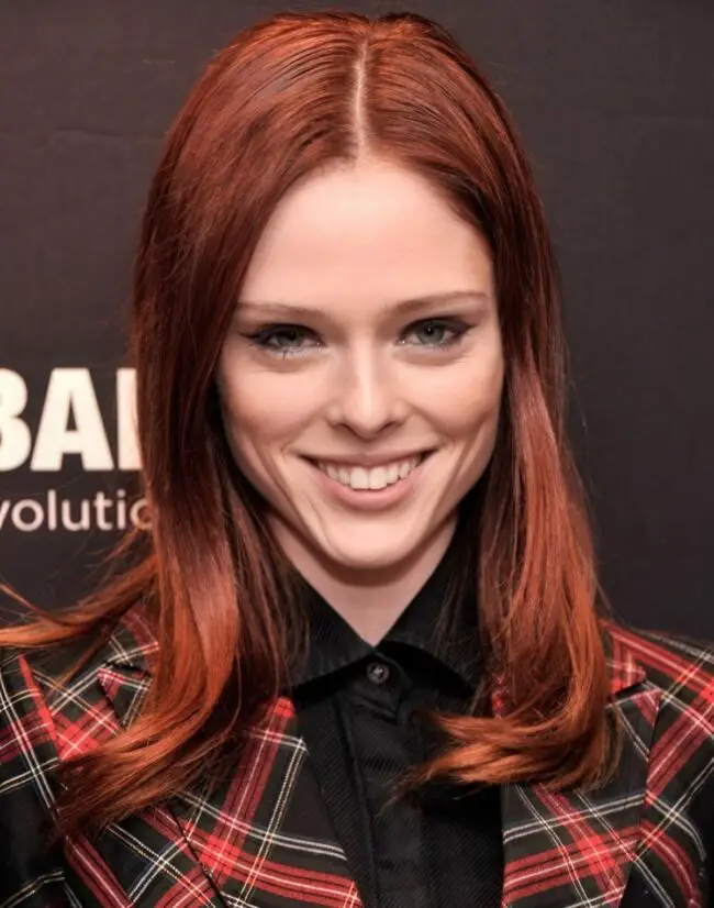 Coco Rocha's Striking Red Hair Radiance