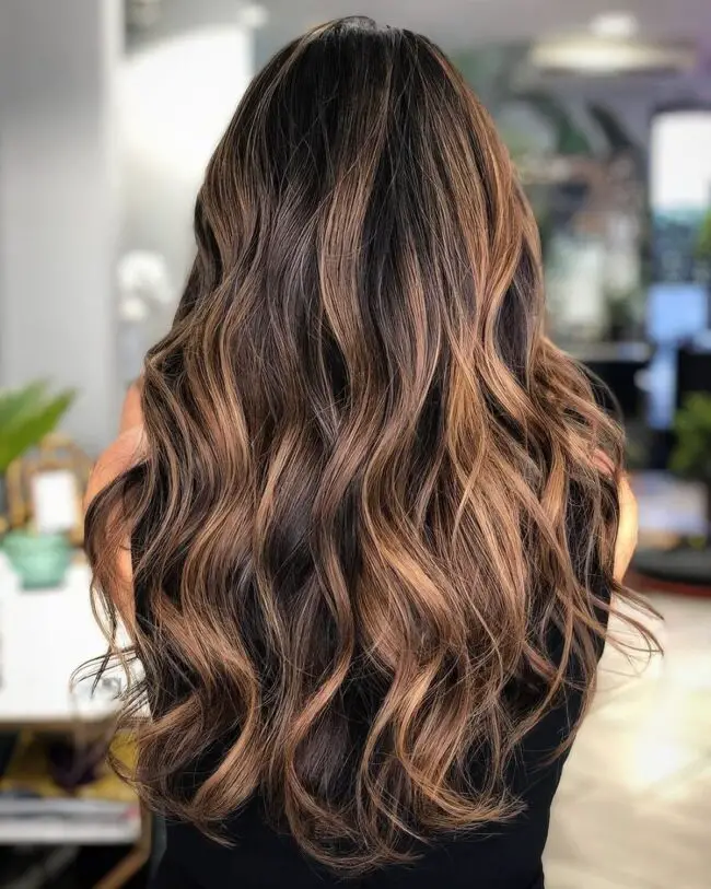 Radiant Caramel Waves