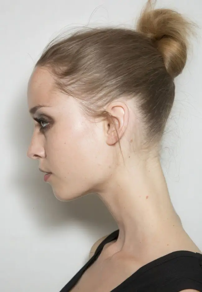 Chic Neutral Top Knot for Effortless Style