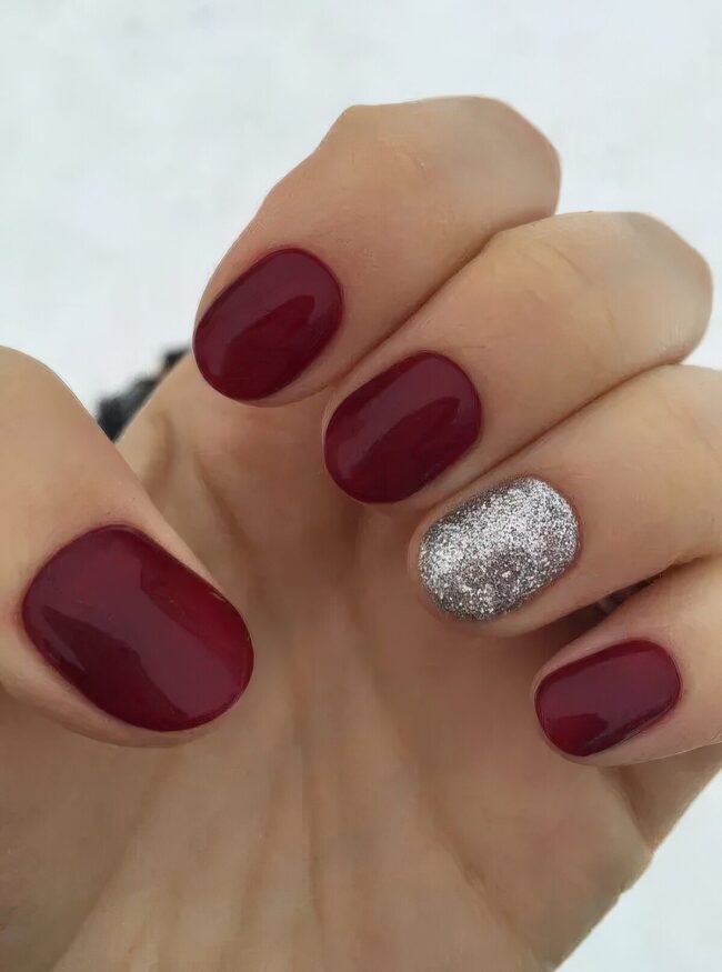 Radiant Crimson Nail Art