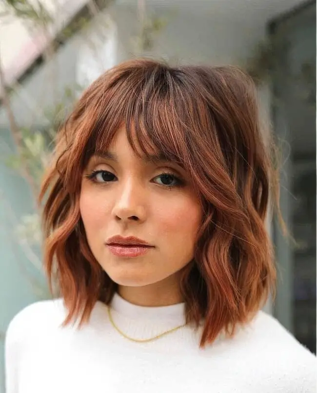 Auburn Waves with Soft Tousled Layers