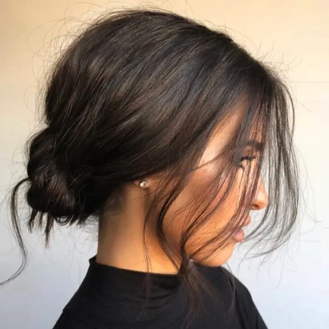 Easy Low Bun with Soft Strands