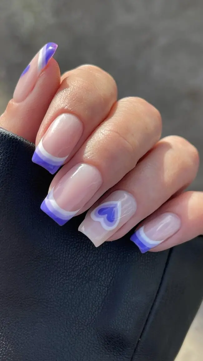 Elegant Ombre with Lavender and Purple Accents