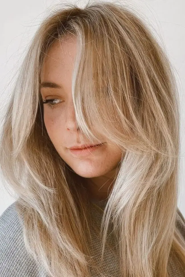 Flowing Layers with Soft Blonde Highlights