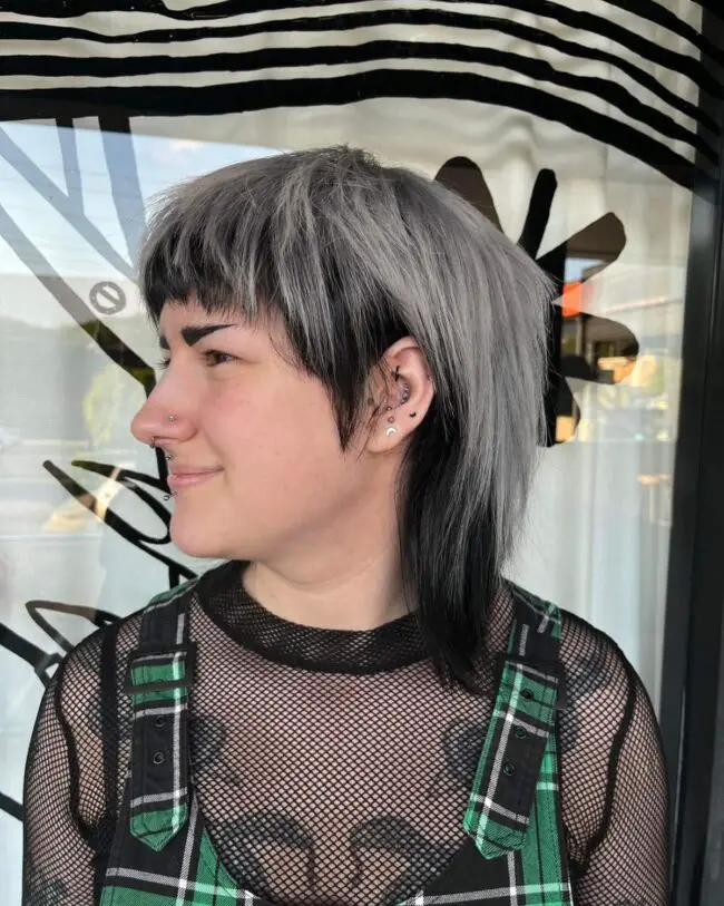 Messy Shag Mullet with Fringe