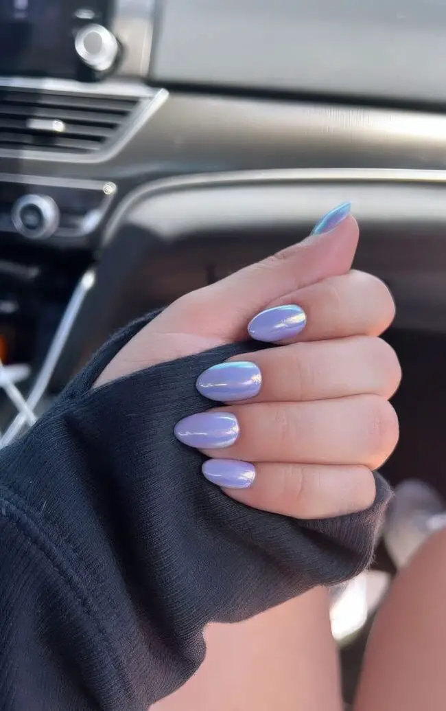 Refreshing Pastel Blue Nails