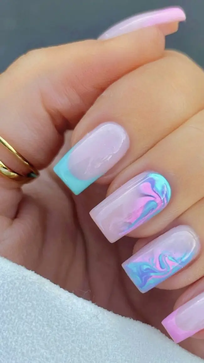 Candy-Colored Stripes with Floral Accents
