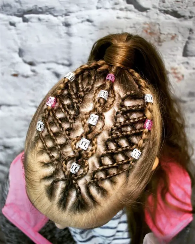 Woven Braids Decorated with Beads