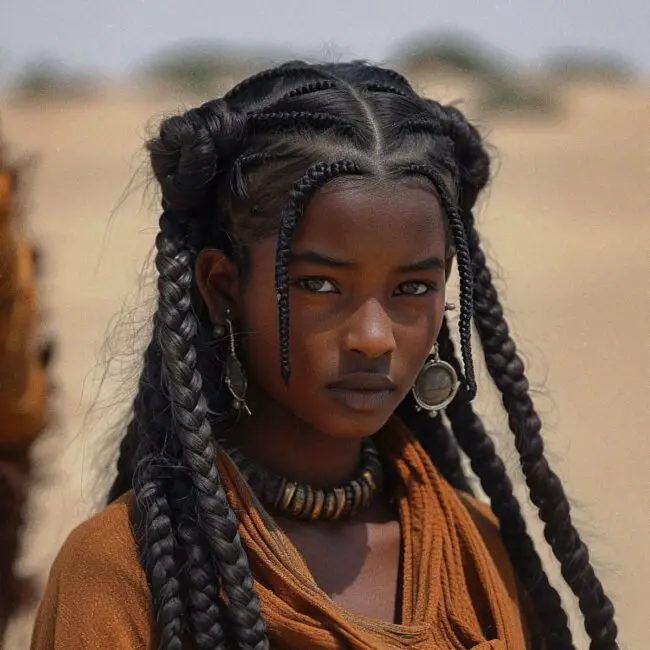 Tribal-Inspired Braided Styles