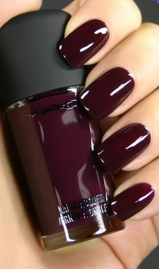 Burgundy Nails for Autumn