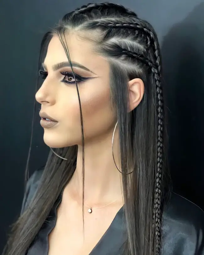Bold Edgy Braided Style