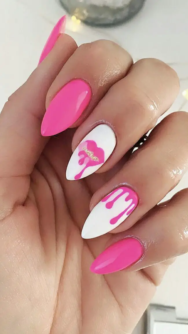 Dripping Love in Nail Art