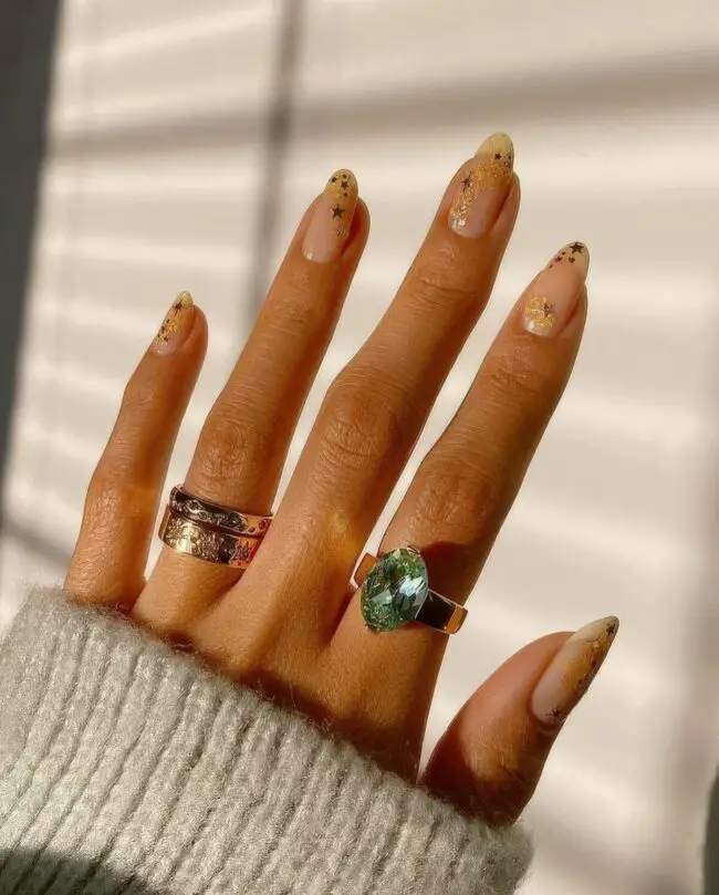 Twinkling Night Sky Nails
