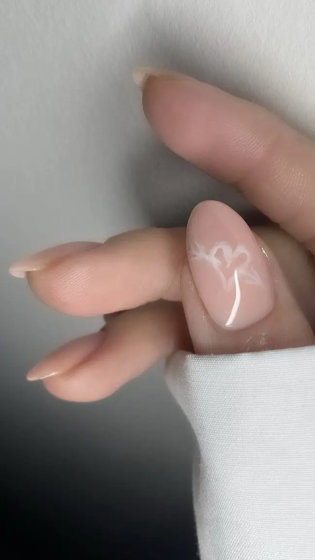 Ethereal Natural Love Nail Art