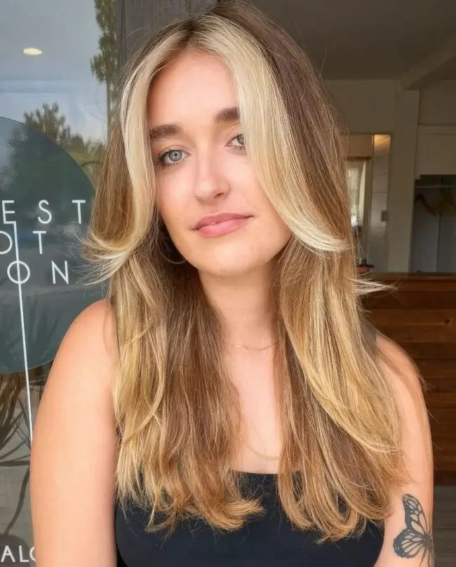 Radiant Long Layers with Sun-Kissed Highlights