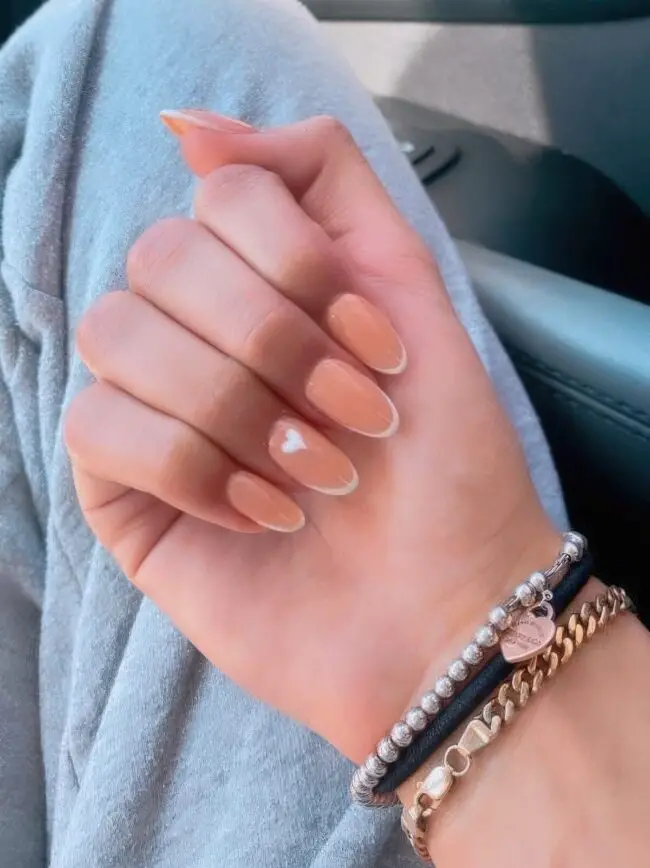 Nude and White Nail Bliss