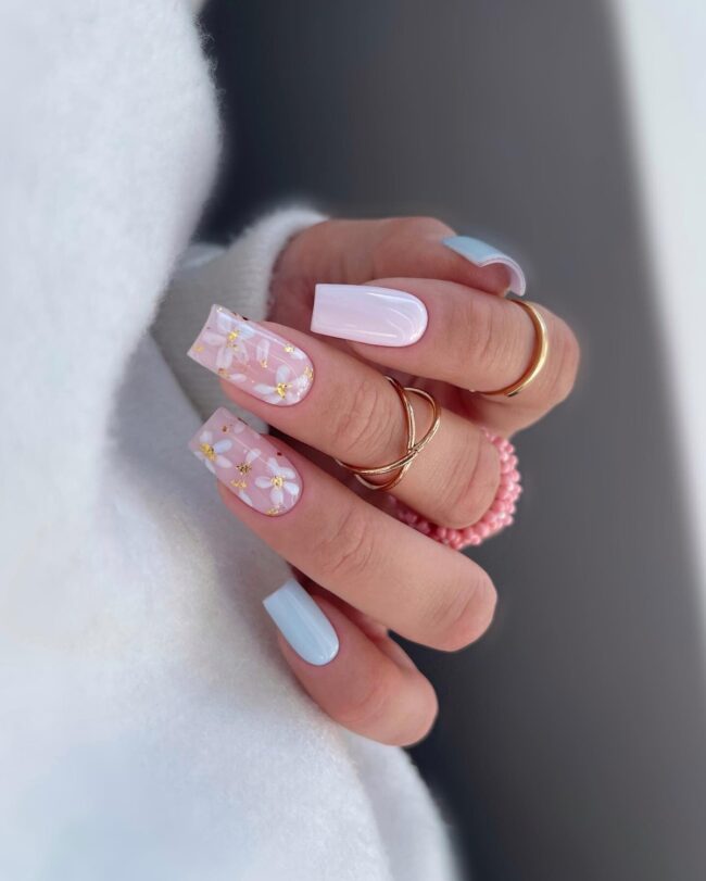 Petals and Pearls in Soft Pastels