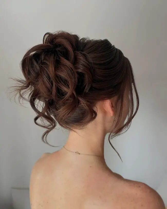 Full Voluminous Curly Updo