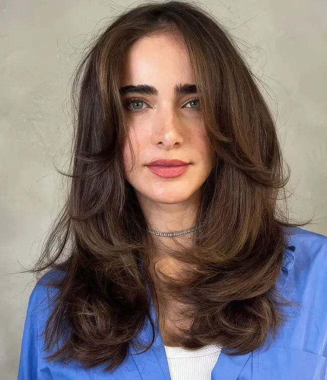 Chocolate Waves with Sun-Kissed Highlights
