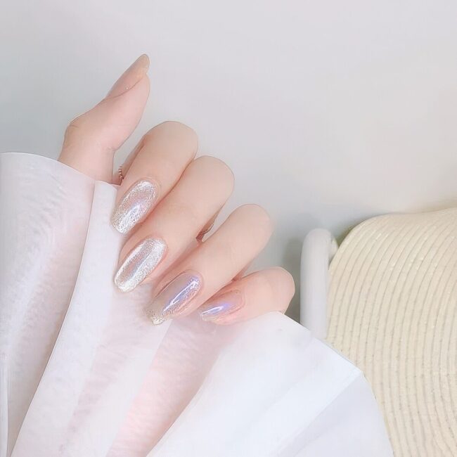 Glistening Soft Nail Design