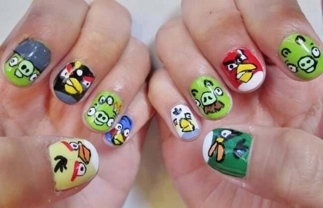 Cartoon Character Nail Art Extravaganza