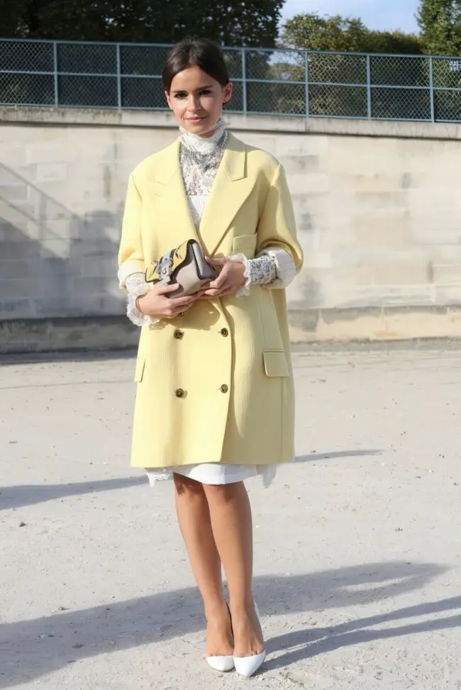 Vibrant Yellow Oversized Blazer Statement