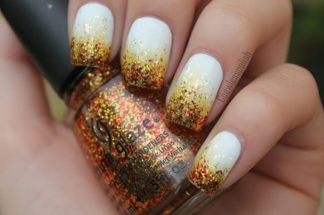 Autumn's Warmth on Nails
