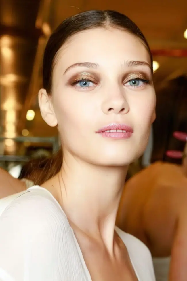 Radiant Skin with Soft Shimmering Eyes