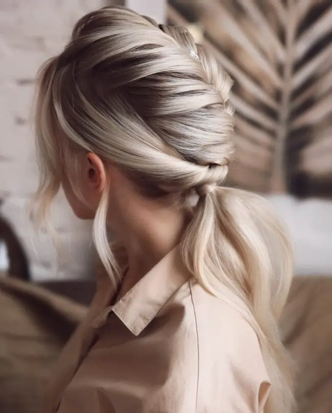 Sophisticated Twisted Ponytail