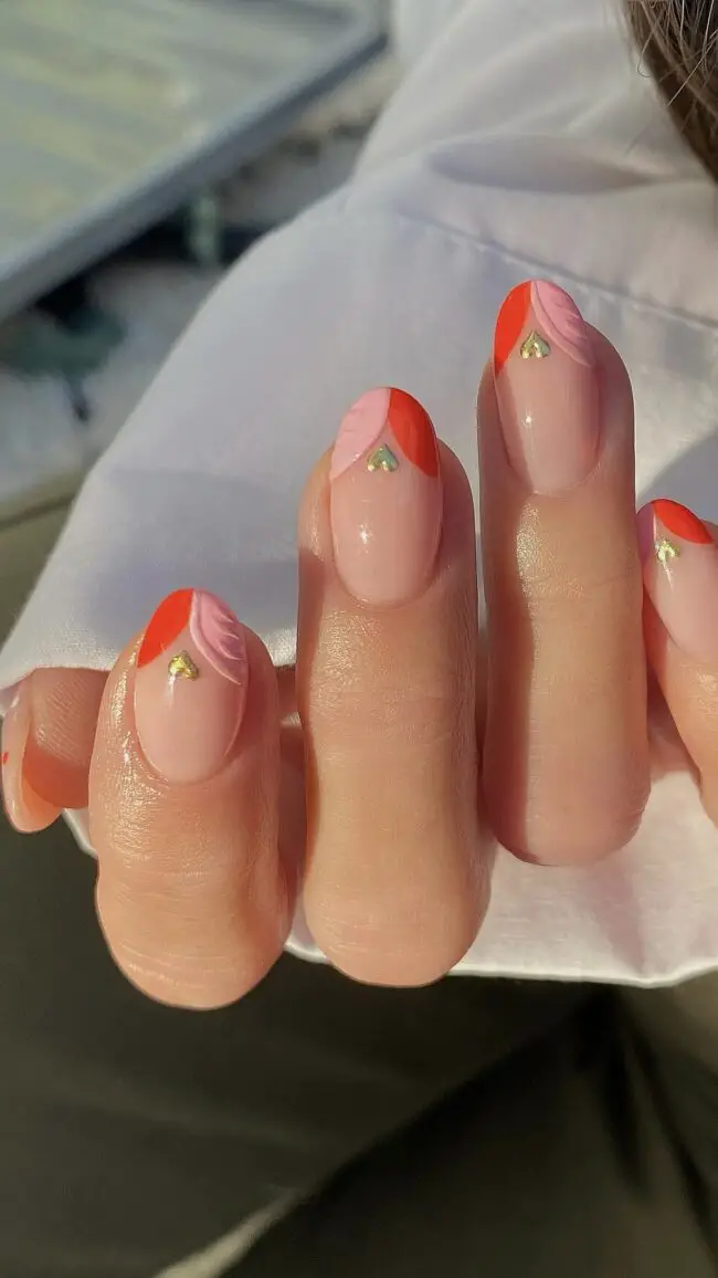 Cupid's Arrow Playful Acrylic Nails