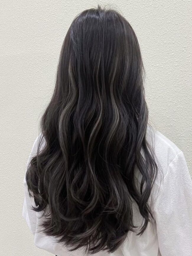 Soft Highlights on Dark Brown Hair