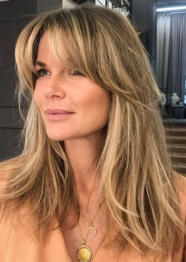 Youthful Layers and Bangs
