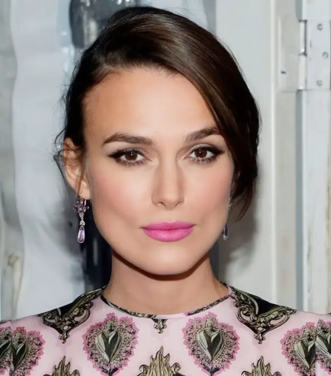 Vibrant Pink Lips with Soft Eyes