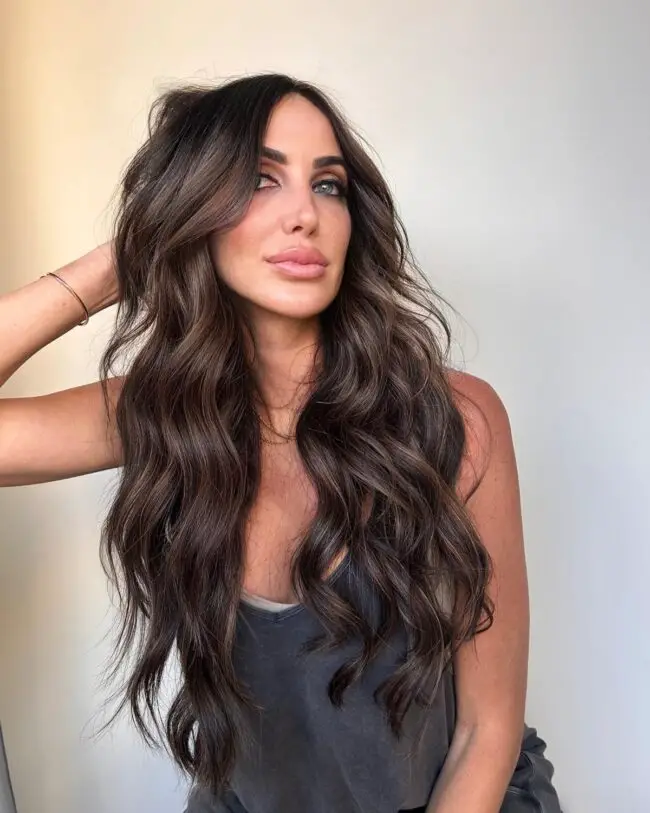 Balayage Highlights with Effortless Waves