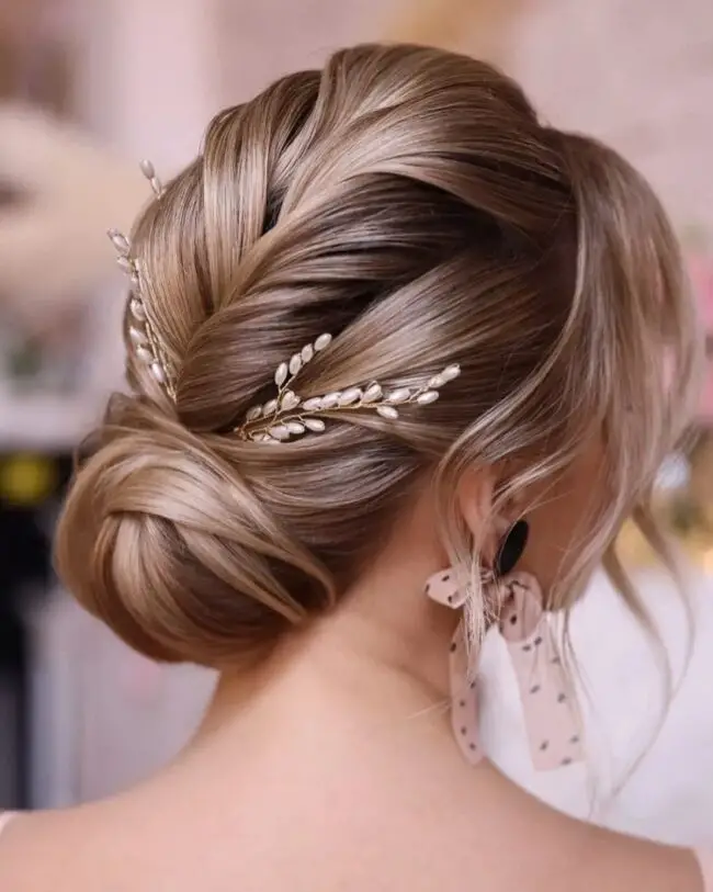 Softly Pinned Elegant Updo