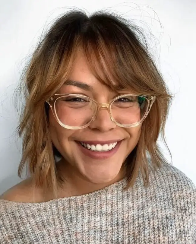 Chin-Length Soft Bob with Subtle Highlights