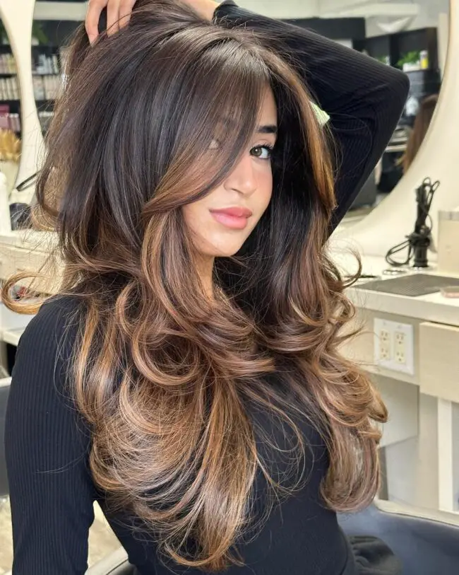 Rich Brunette with Subtle Red Accents