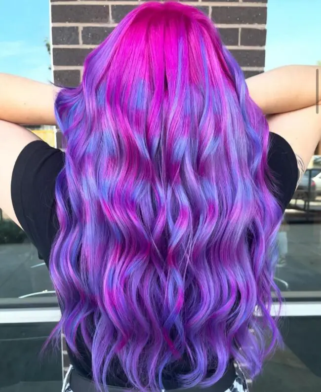 Mermaid-Inspired Waves with Ocean Tones