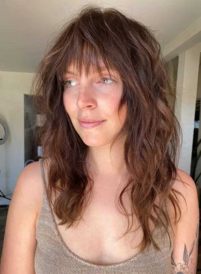 Confident Wolf Cut Look