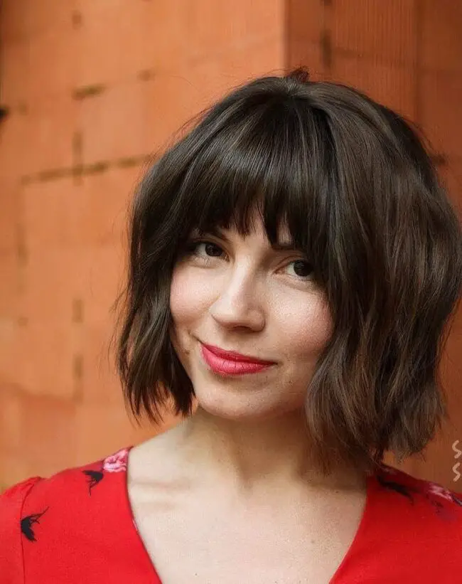 Fringe Bangs in Rich Chocolate Tones
