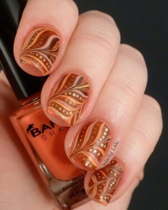 Cozy Autumn Nail Design