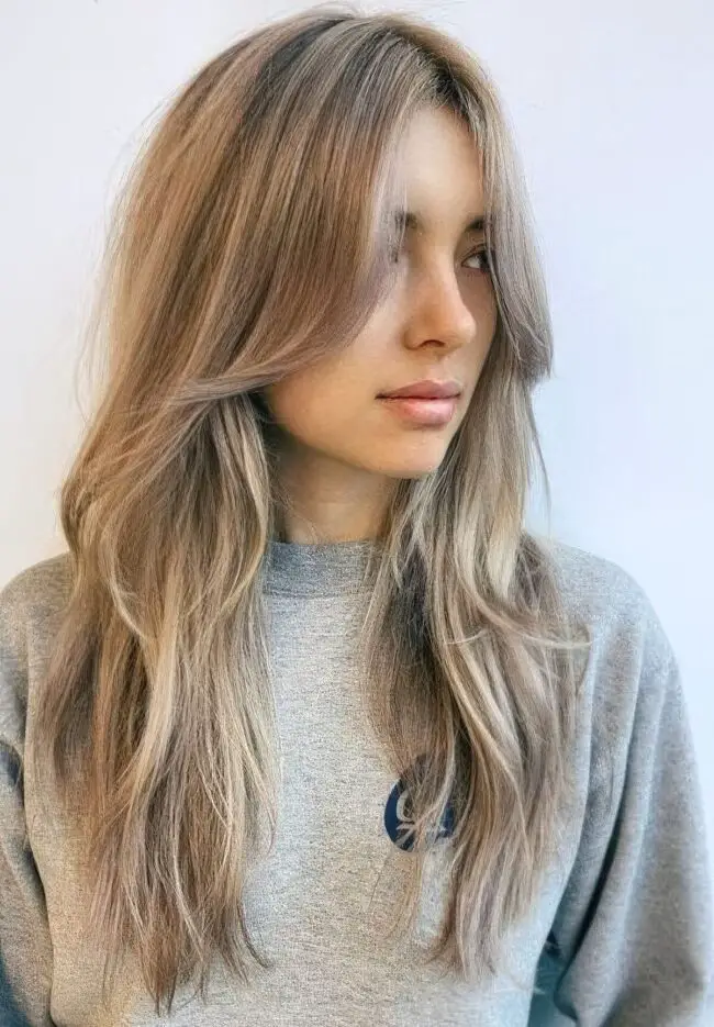 Radiant Blonde Waves with Long Layers