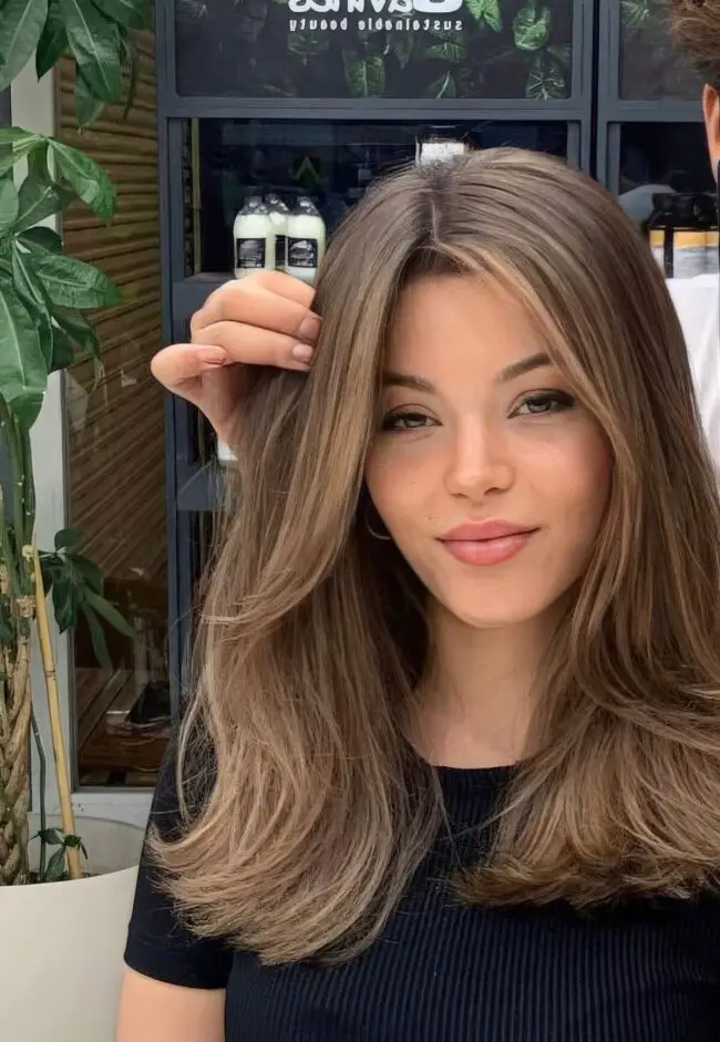 Caramel Highlights with Soft Layered Cut