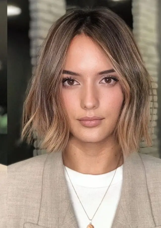 Honey-Caramel Bob with Soft Waves