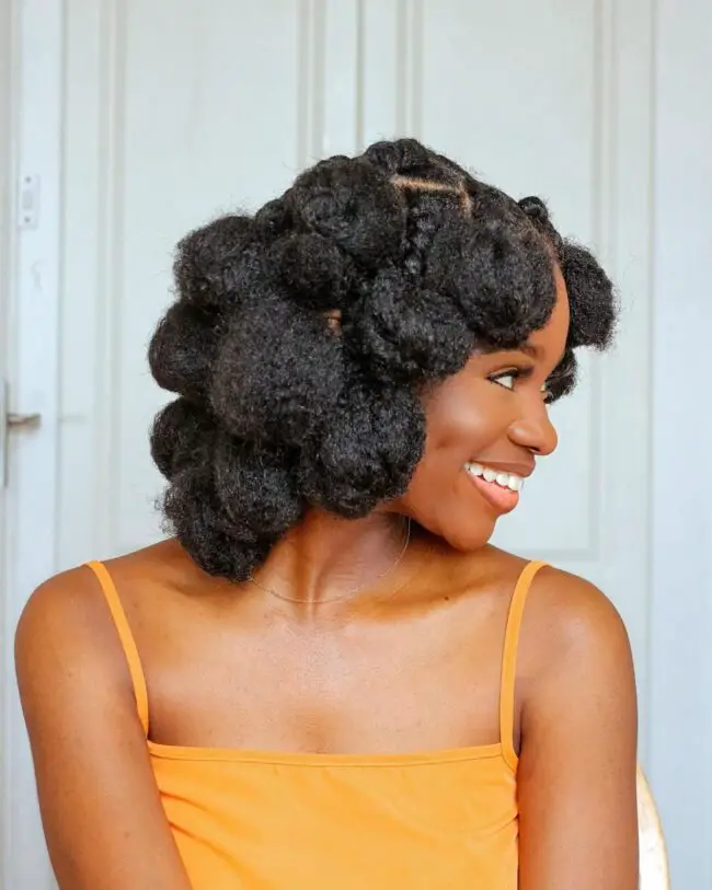 Styled Bantu Knot Out