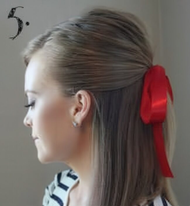 Radiant Red Ribbon for Stunning Hairstyles